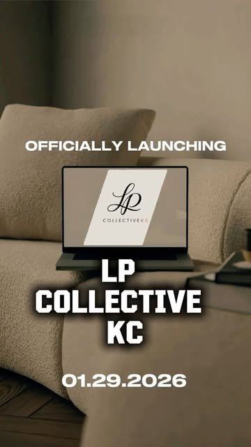LP Collective's launch post: a laptop on a sofa showing the LP monogram, dated 01.29.2026.